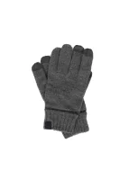 Wełniane rękawiczki do smartfona Graas 3 BOSS ORANGE szary