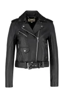 Leather ramones jacket CLASSIC MOTO | Regular Fit Michael Kors black