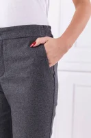 Wełniane spodnie Sasizy | Regular Fit BOSS ORANGE szary