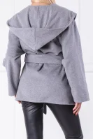 Wool coat Ohtini BOSS ORANGE ash gray