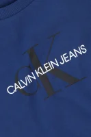 T-shirt MONOGRAM LOGO | Regular Fit CALVIN KLEIN JEANS granatowy