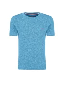 T-shirt ESSENTIAL JASPE | Regular Fit Tommy Hilfiger niebieski
