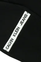 Spodnie dresowe INTARSIA | Regular Fit CALVIN KLEIN JEANS czarny