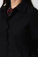 Wełniany płaszcz | z dodatkiem kaszmiru Red Valentino czarny