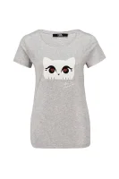 T-shirt Choupette Love | Regular Fit Karl Lagerfeld ash gray