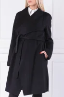 Wełniany płaszcz Catifa1 BOSS BLACK czarny