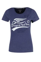 T-shirt HIGH FLYERS EMBOSSED ENTRY TEE | Regular Fit Superdry granatowy