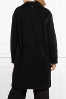Wełniany płaszcz TWINSET czarny