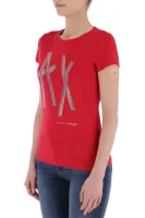 T-shirt | Slim Fit Armani Exchange czerwony
