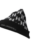 Wełniana czapka Karl Lagerfeld czarny