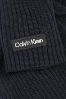Szal | z dodatkiem wełny Calvin Klein granatowy