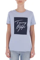 T-shirt EFFY | Regular Fit Tommy Hilfiger niebieski