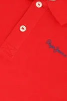 Polo THOR JR | Regular Fit | pique Pepe Jeans London czerwony