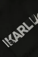 Scarf | with addition of wool Karl Lagerfeld black
