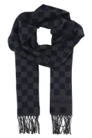 Wool scarf Karl Lagerfeld navy blue