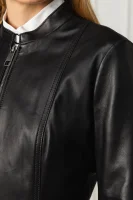 Leather jacket Sateur | Regular Fit BOSS BLACK black