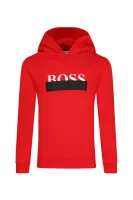 Bluza | Regular Fit BOSS Kidswear czerwony