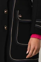 Płaszcz | z dodatkiem wełny Elisabetta Franchi czarny