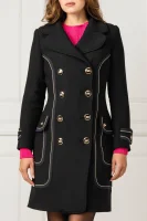 Płaszcz | z dodatkiem wełny Elisabetta Franchi czarny
