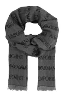 Scarf | with addition of wool Emporio Armani charcoal