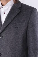 Wool coat Nye2 | with addition of cashmere BOSS BLACK charcoal