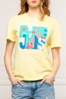 T-shirt BROOKE | Regular Fit Pepe Jeans London żółty