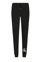 Spodnie dresowe MONOGRAM | Regular Fit CALVIN KLEIN JEANS czarny