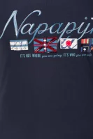 T-shirt Seconda Napapijri granatowy