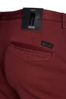 Spodnie Chino Rice1-D BOSS BLACK bordowy