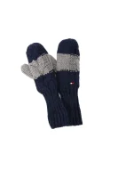 Color Block Gloves Tommy Hilfiger navy blue