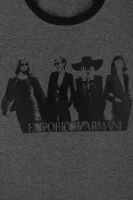 T-shirt Emporio Armani grafitowy