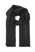 woolen scarf Emporio Armani black