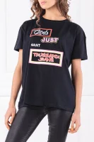 T-shirt | Oversize fit Trussardi czarny