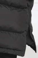 Puchowy płaszcz Lacoste czarny