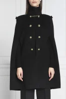 Wełniany płaszcz Michael Kors czarny
