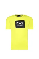T-shirt | Regular Fit EA7 limonkowy