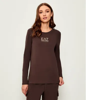 Блузка EA7 | коричневий Slim Fit 7W000415 AF10373