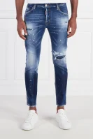 Jeansy SKATER | Tapered fit Dsquared2 granatowy