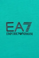 T-shirt | Regular Fit EA7 turkusowy