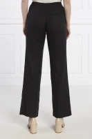 Lniane spodnie Hoys string | Straight fit Samsøe Samsøe czarny