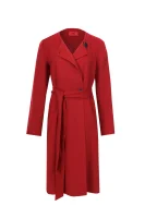 Wełniany płaszcz Mayane-1 HUGO czerwony