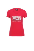T-shirt EA7 różowy