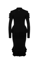 Wełniana sukienka Dsquared2 czarny
