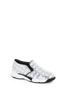 Sequins Sneakers Pinko silver
