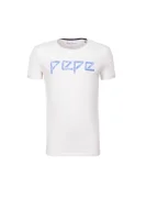 T-shirt Martin Pepe Jeans London kremowy