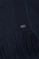 Woolen scarf C-Fadon-3 BOSS GREEN navy blue