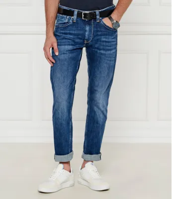 Jeansy Cash Pepe Jeans London | Granatowy Regular Fit mid waist PM206318Z23