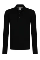 поло | regular fit BOSS Kidswear чорний