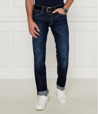 Jeansy CASH Pepe Jeans London | Granatowy Regular Fit PM206318Z45