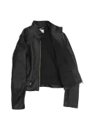 Leather jacket Sanuvo BOSS BLACK black